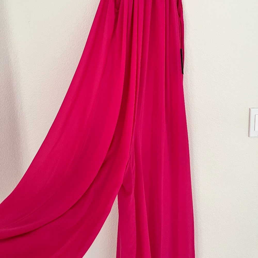 Vince Camuto Flowy, Wife Leg, Pink Jumpsuit, Size Small - Picture 2 of 7